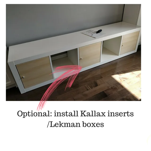 Kallax storage online bench