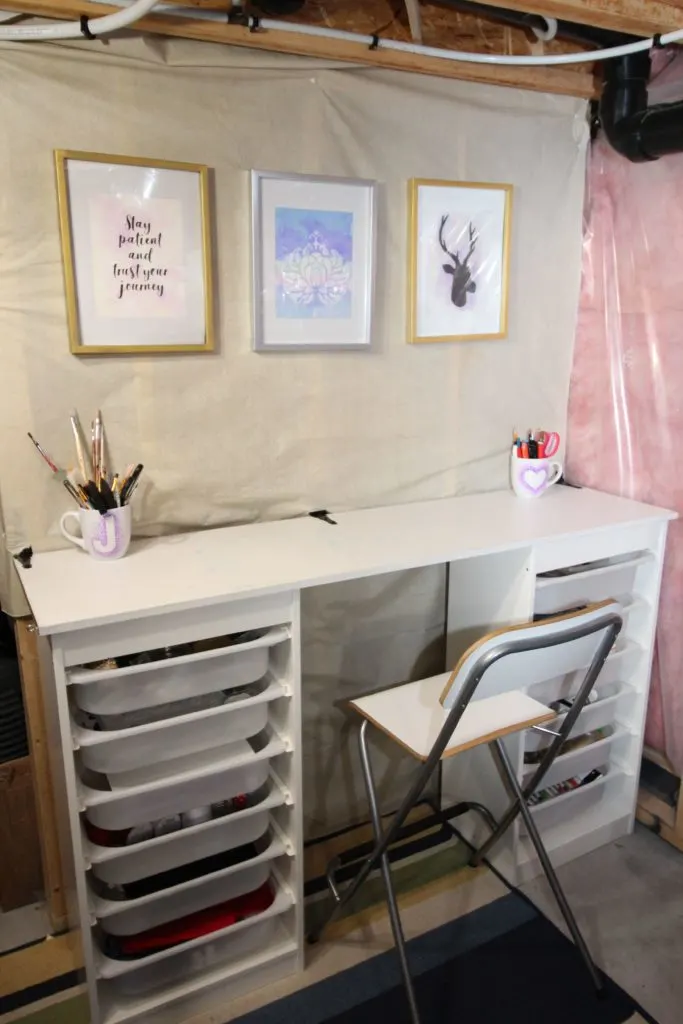 ikea craft table hack