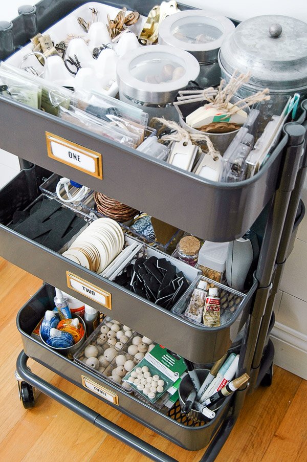 Organizing Craft Supplies In A Small Space - Small Stuff Counts