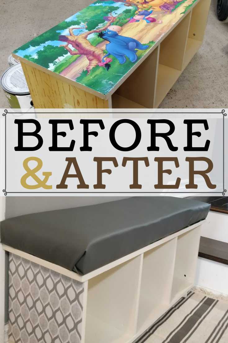 DIY Cubby Storage Made from Old Toy Shelf Feeling Nifty