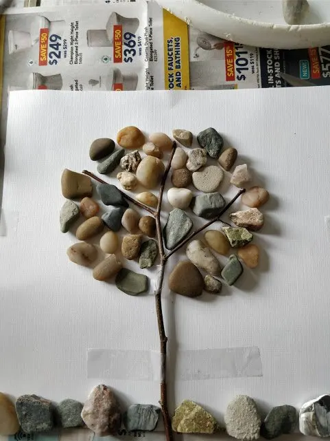 pebble art diy pebbles and twigs tutorial