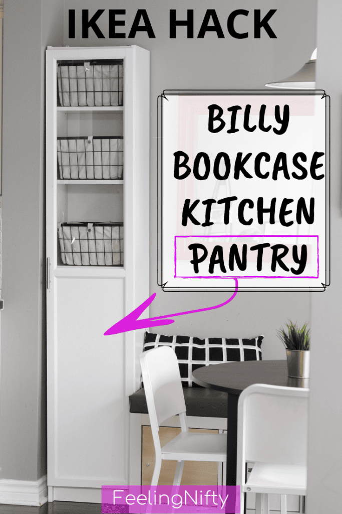 The Easiest DIY Kitchen Pantry Cabinet with the Ikea Billy Bookcase Hack