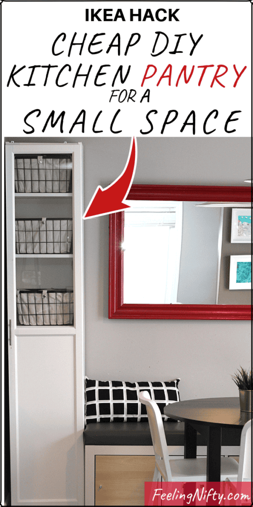 The Easiest DIY Kitchen Pantry Cabinet with the Ikea Billy Bookcase Hack