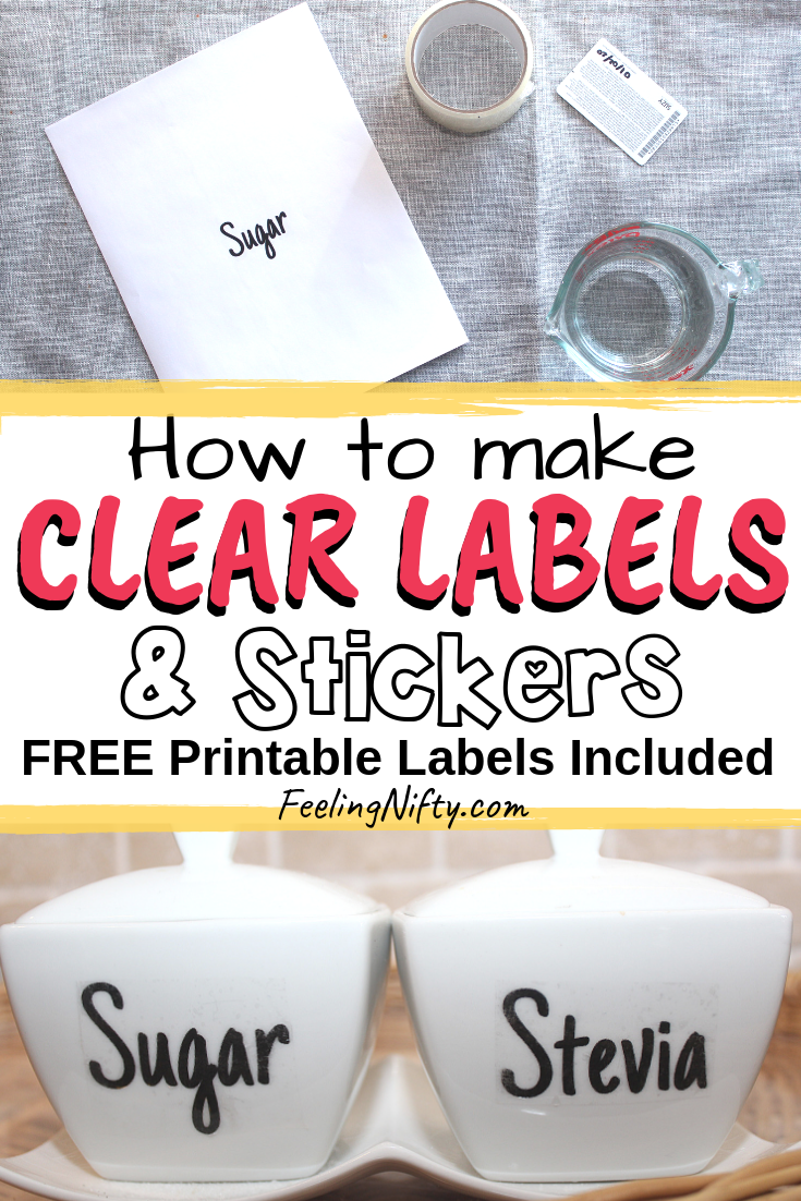 The Easiest Way to Make Clear Stickers - DIY Clear Labels for Jars