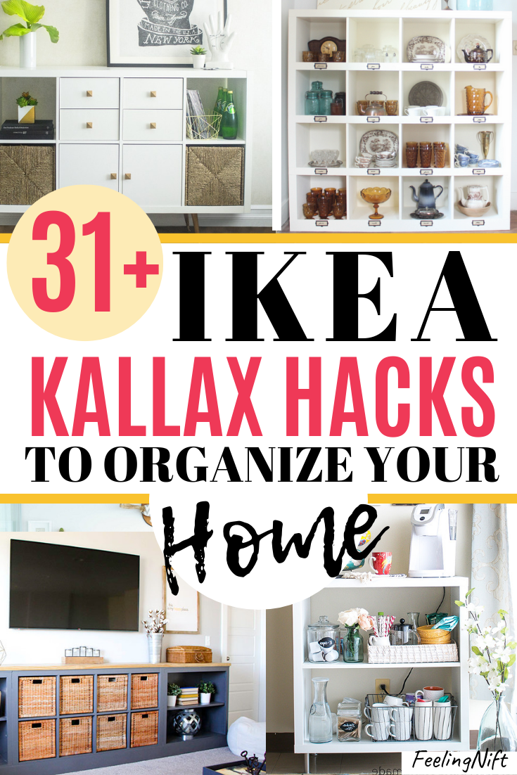 ikea kallax hacks with storage