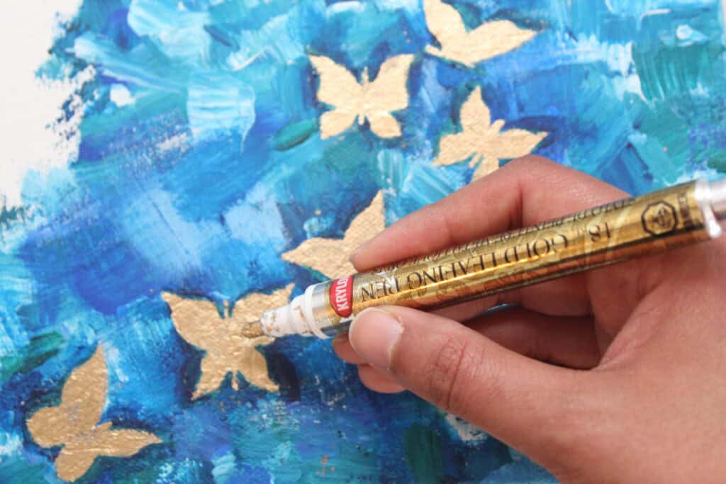 How to Paint a Butterfly - Abstract Acrylic Painting For Beginners [Easy]