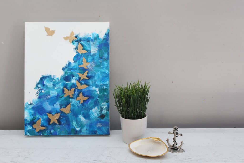 How to Paint a Butterfly - Abstract Acrylic Painting For Beginners [Easy]