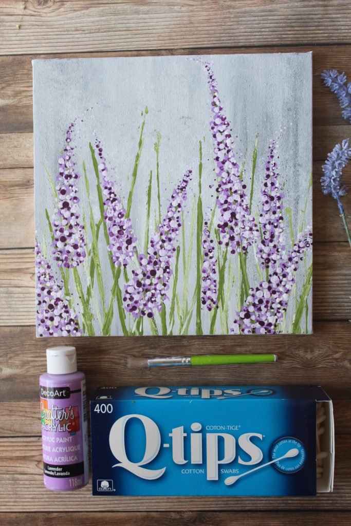 easy-lavender-painting-with-cotton-swabs-acrylic-1