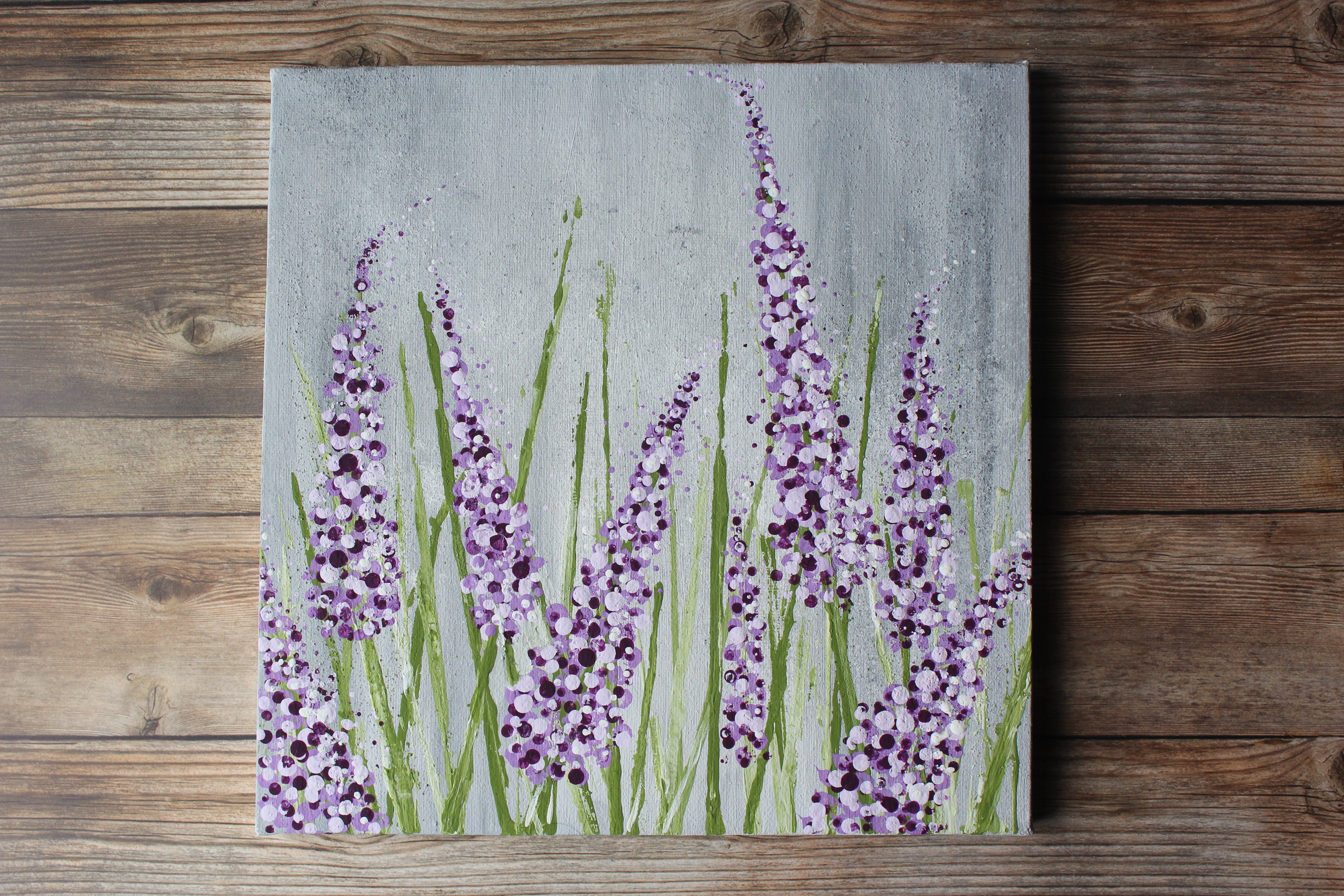 How To Paint Lavender Easy Flower Painting Tutorial for Beginners