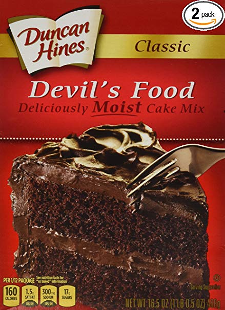 Duncan Hines Classic Devil's Food Cake Mix (2 Pack)