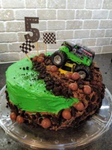 How to Make a Monster Truck Cake -The easiest cake you'll ever make!