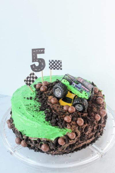 How to Make a Monster Truck Cake -The easiest cake you'll ever make!