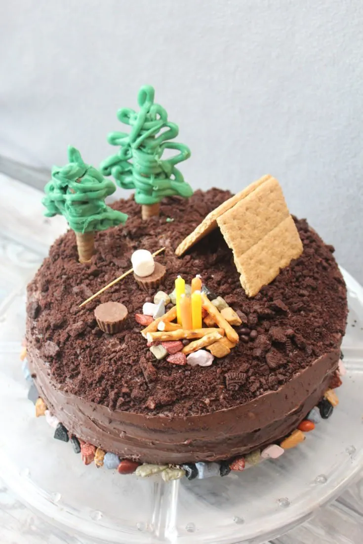 camping cake designs