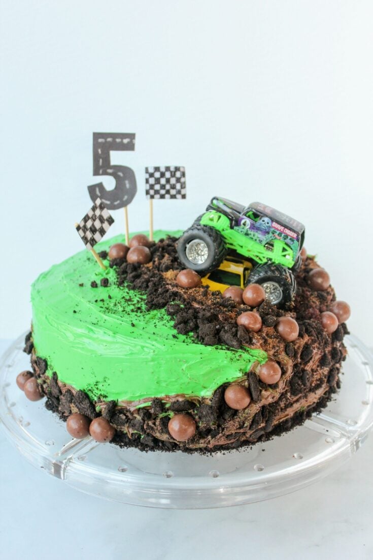 monster truck birthday cake