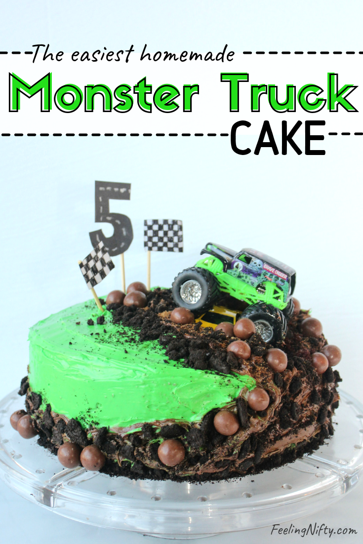 Monster truck illustration  birthday party theme for kids