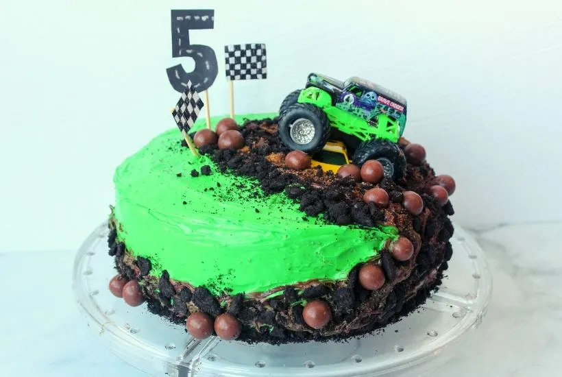 monster truck cake