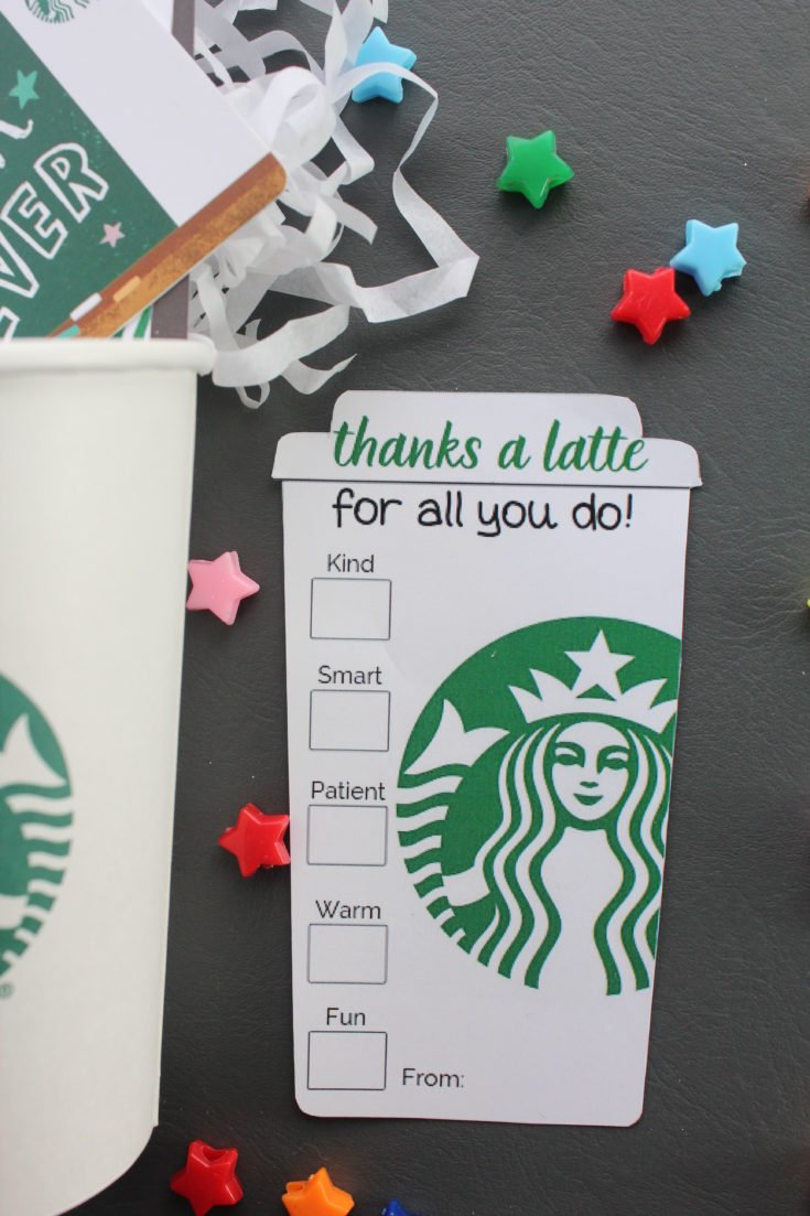 Thanks a Latte Free Printable Designs