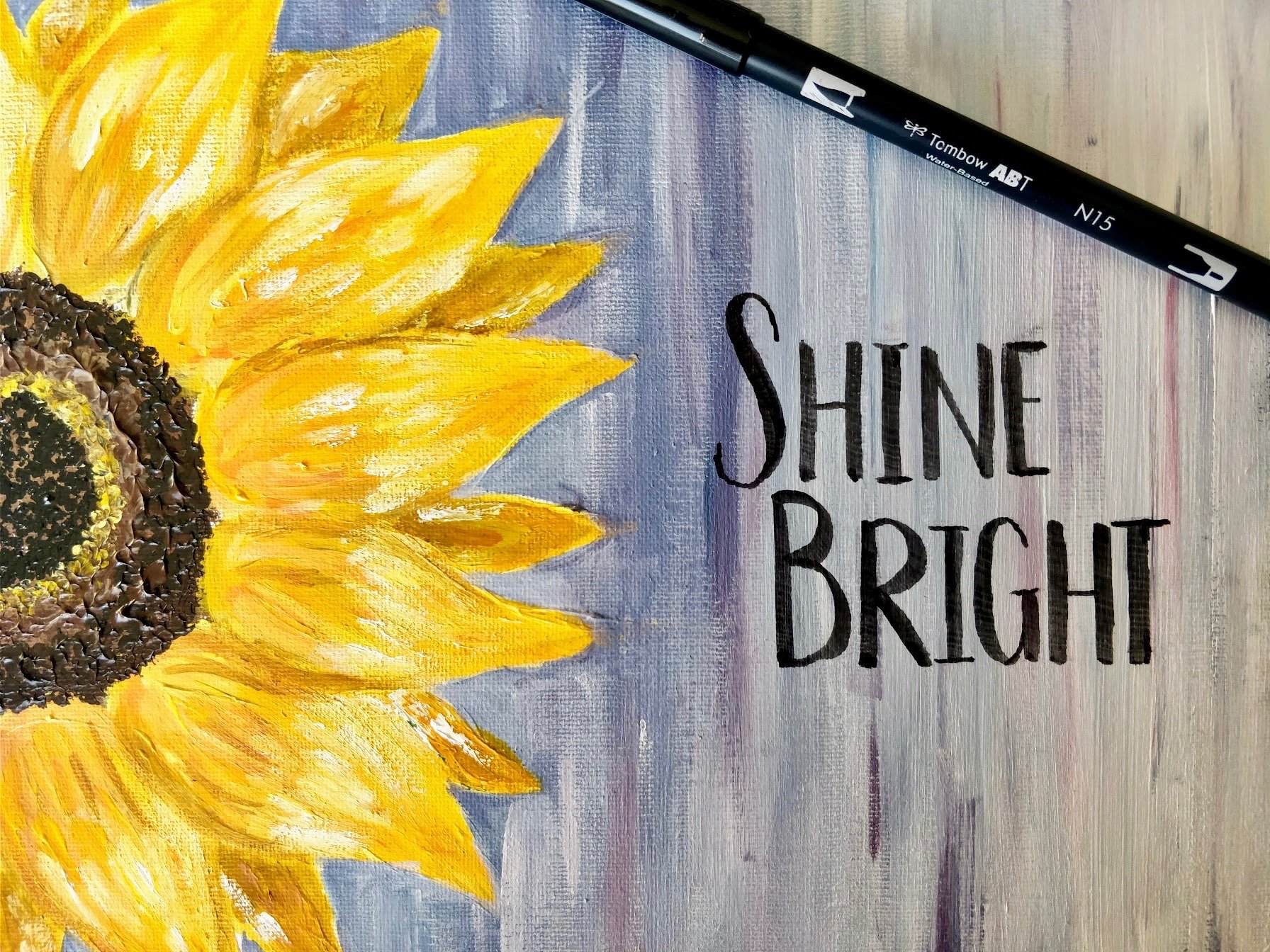 easy sunflower painting and drawing