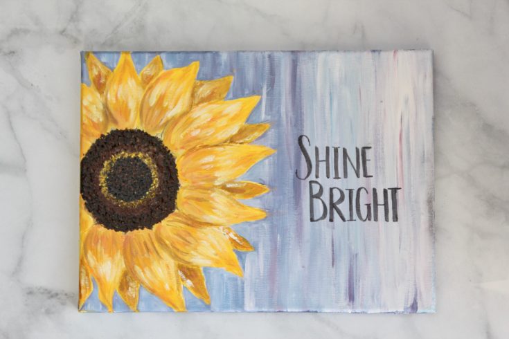 how to paint a sunflower