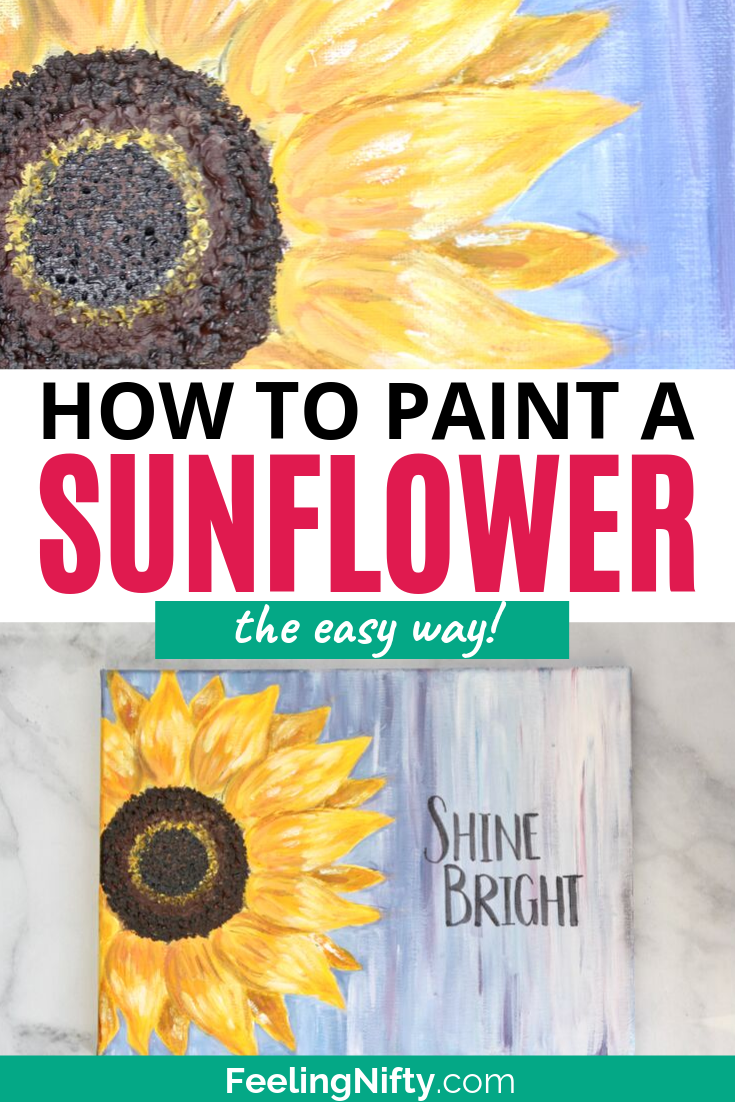 how to paint sunflower