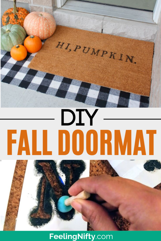 Easy DIY Doormat for 15 (no Cricut required) + 11 Funny Doormat Saying