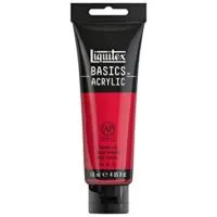 Liquitex BASICS Acrylic Paint, 4-oz tube, Primary Red