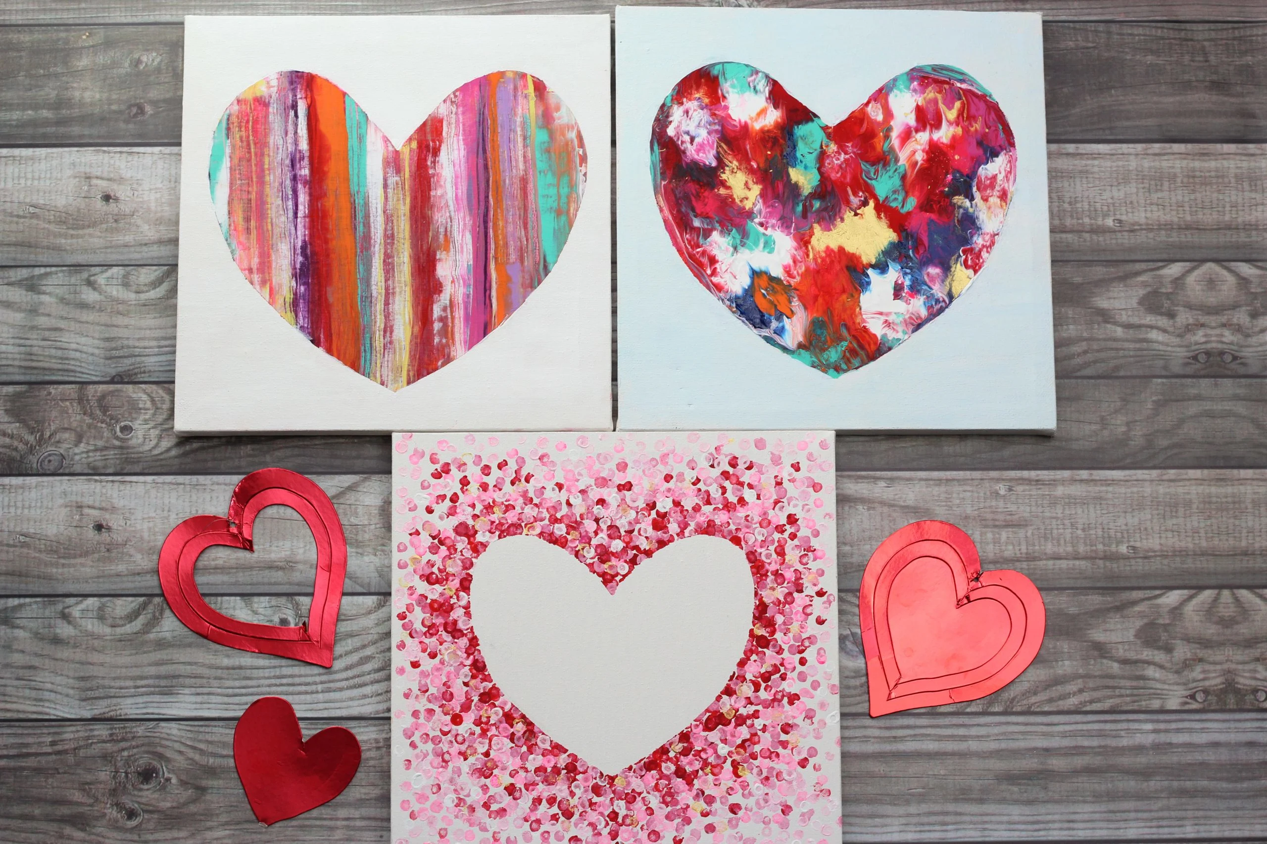 Heart painting ideas easy