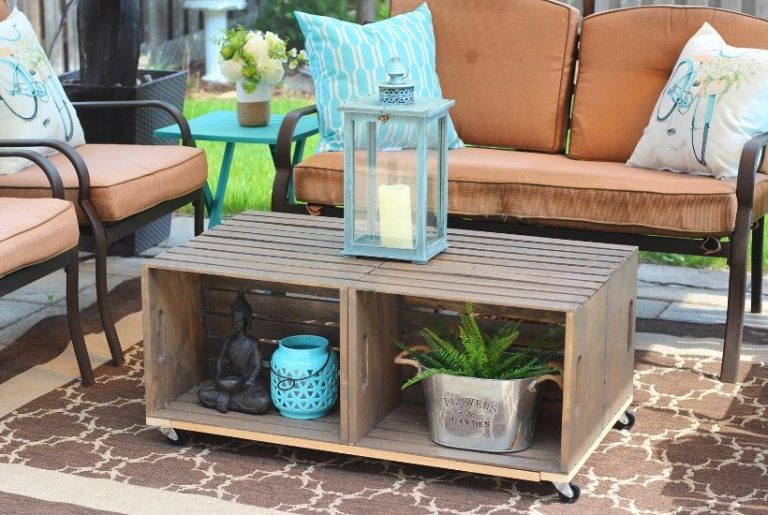 diy crate coffee table DIY