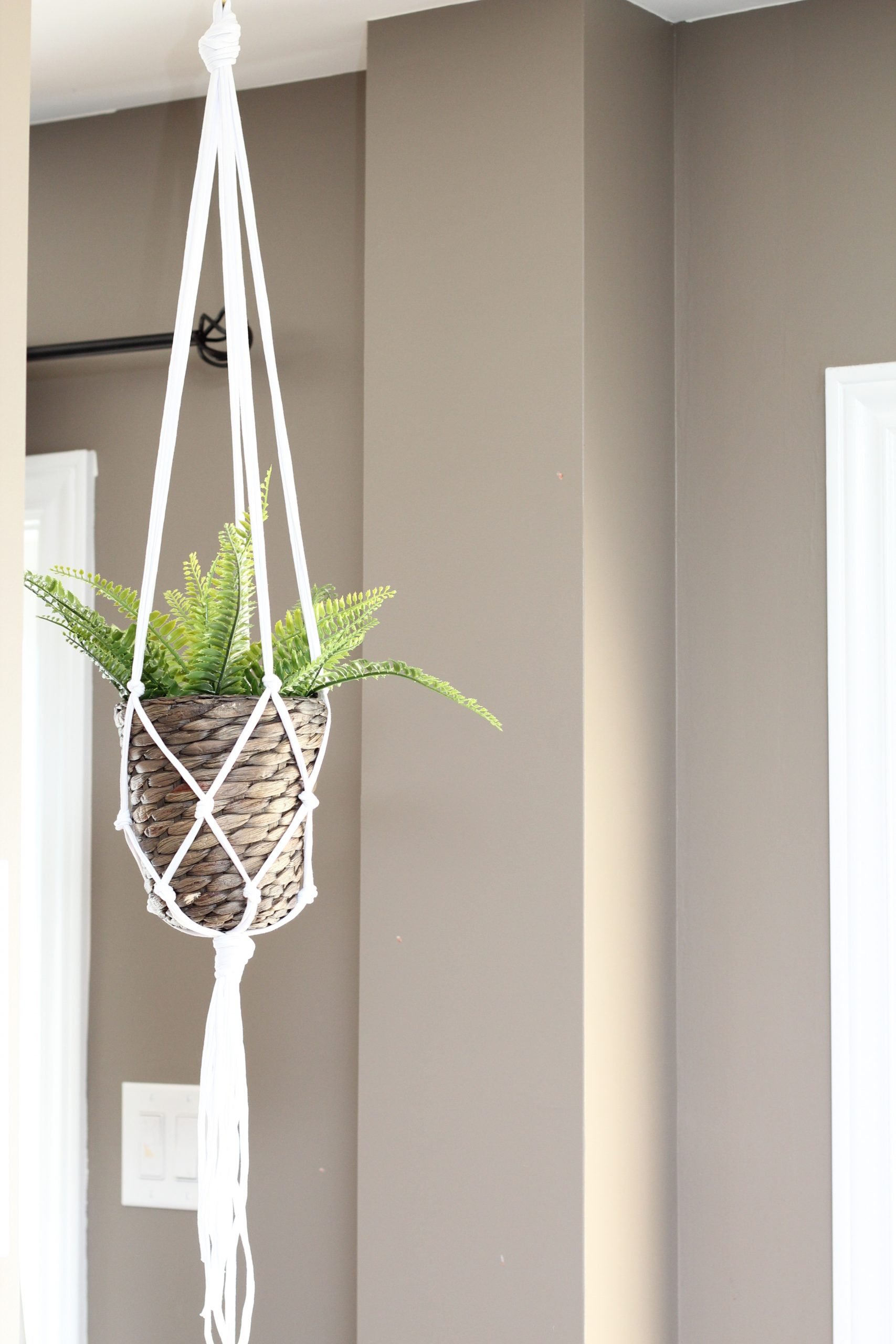 5 Minute Macrame Plant Hanger DIY Tutorial Feeling Nifty