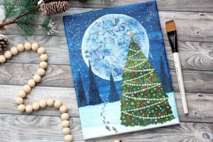 how to paint a christmas tree