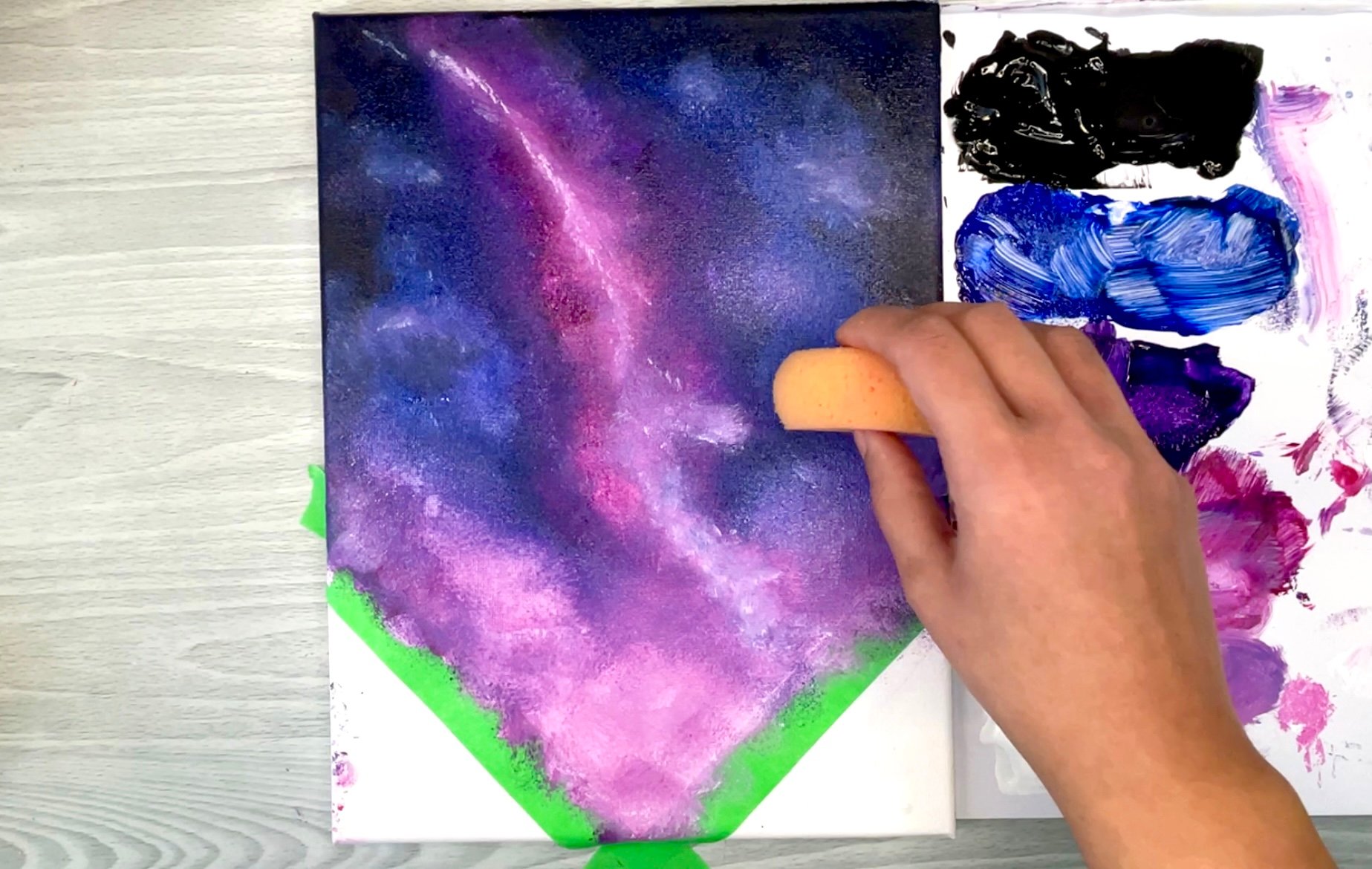 simple galaxy painting