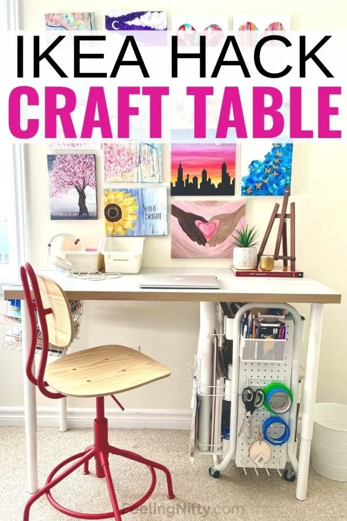 Best adjustable height on sale craft table