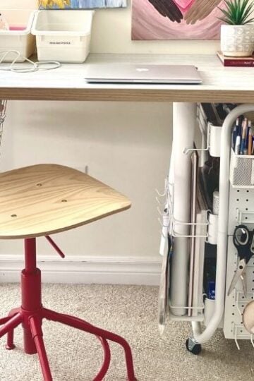 ikea craft table hack