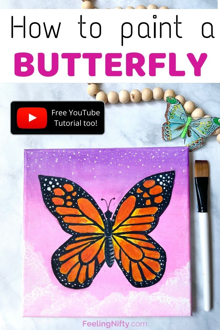 How To Paint A Butterfly {Easy Beginner StepByStep Tutorial}