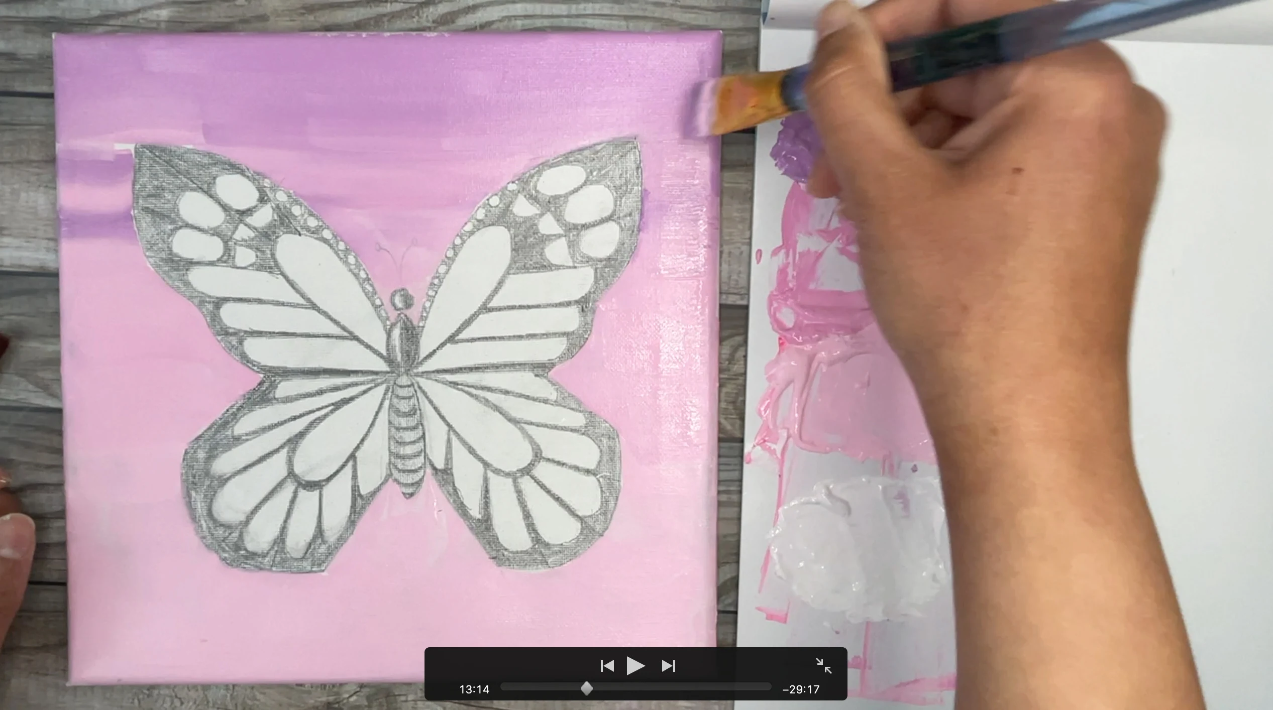 How to paint butterfly aesthetic