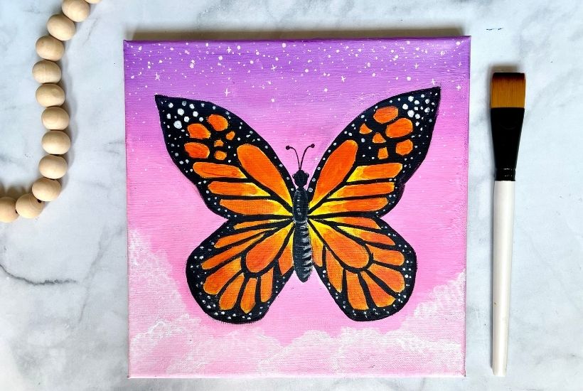 How To Paint A Butterfly Easy Beginner Step-By-Step Tutorial