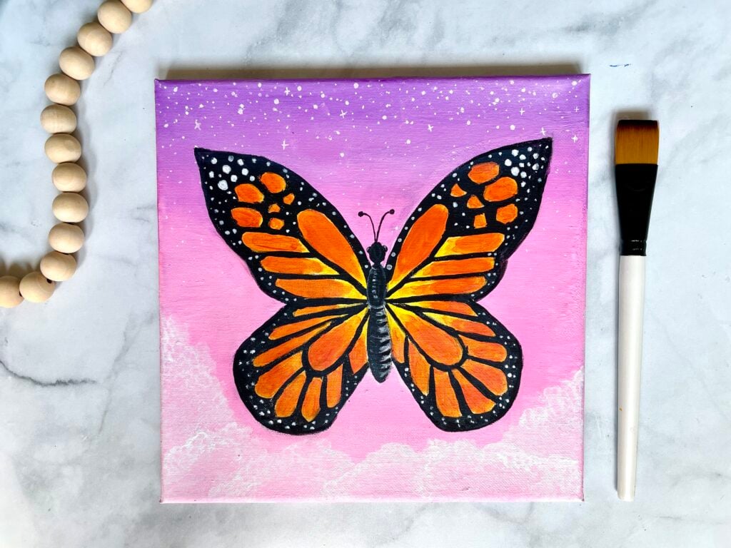 How To Paint A Butterfly Easy Beginner Step By Step Tutorial