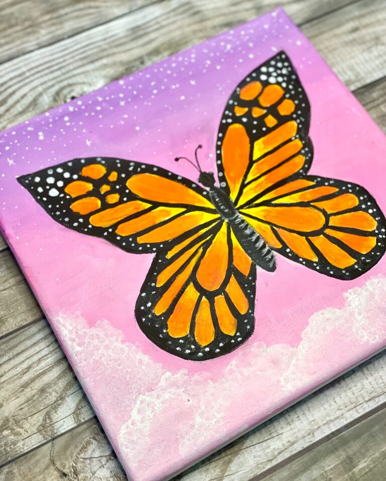 How To Paint A Butterfly {Easy Beginner Step-By-Step Tutorial}