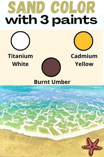 How to make sand colored acrylic paint 