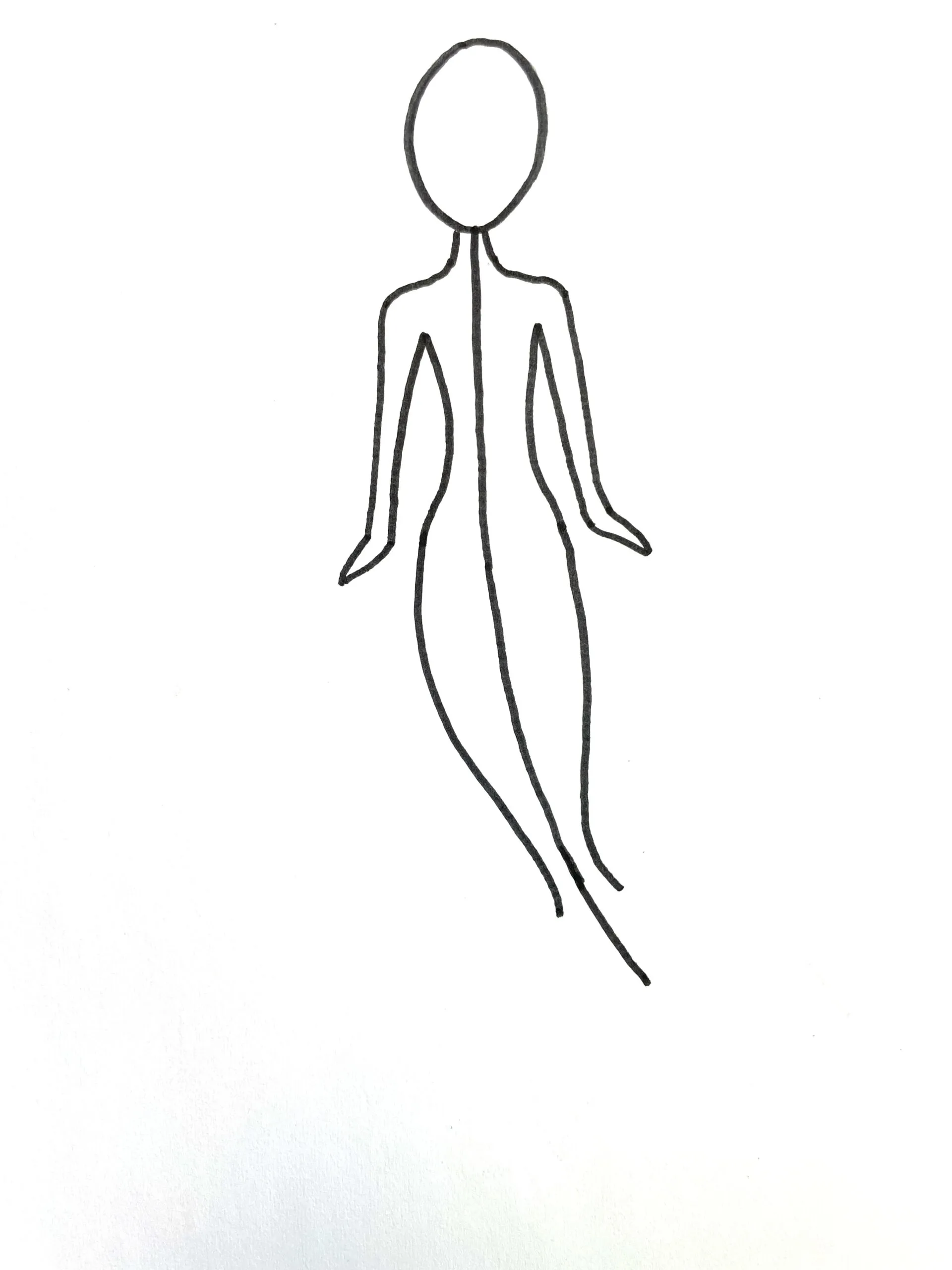 how to draw a mermaid step 8