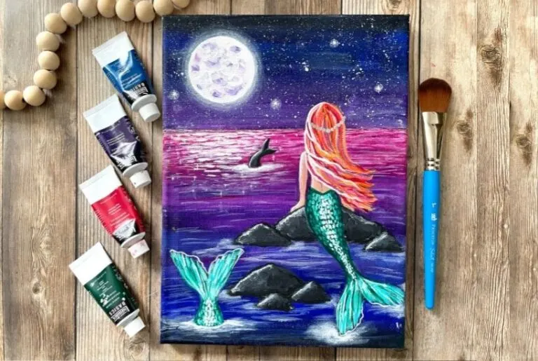 how to paint a mermaid