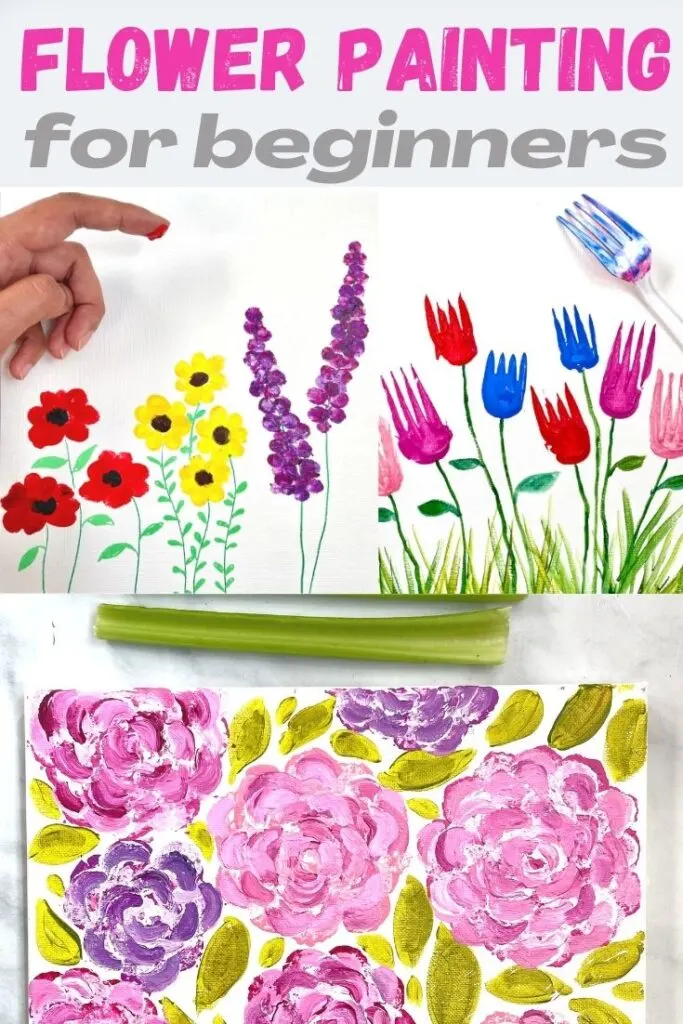 Best Acrylic Flower Painting Techniques For Beginners Feeling Nifty - Acrylic Paint Easy Flowers