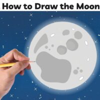 How To Draw The Moon | Easy Moon Drawing For All Ages