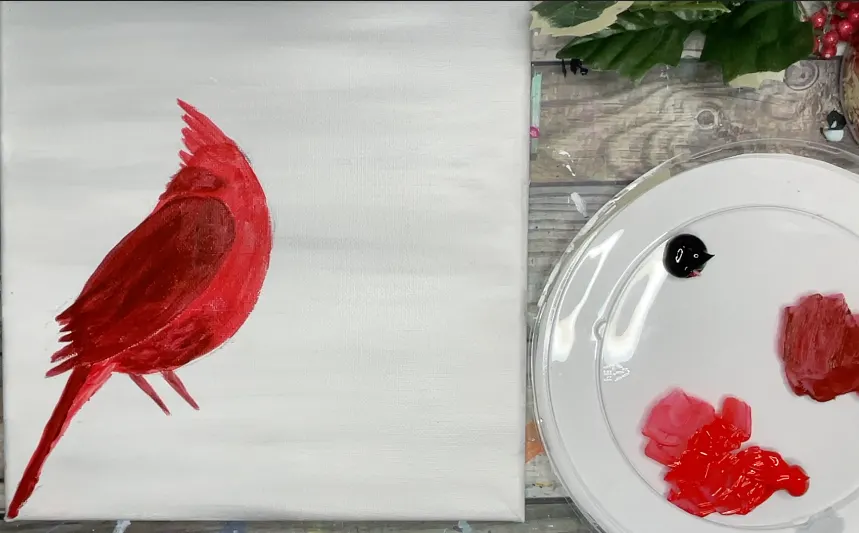 how to paint cardinal shadows