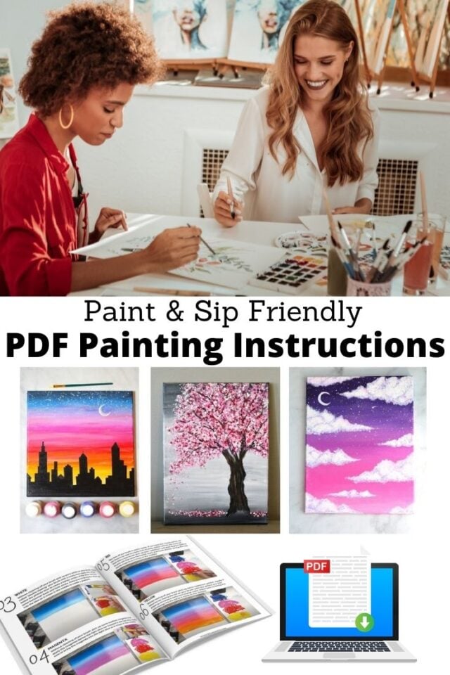 4 Amazing Sip and Paint Ideas (Beginner and Advanced) Feeling Nifty