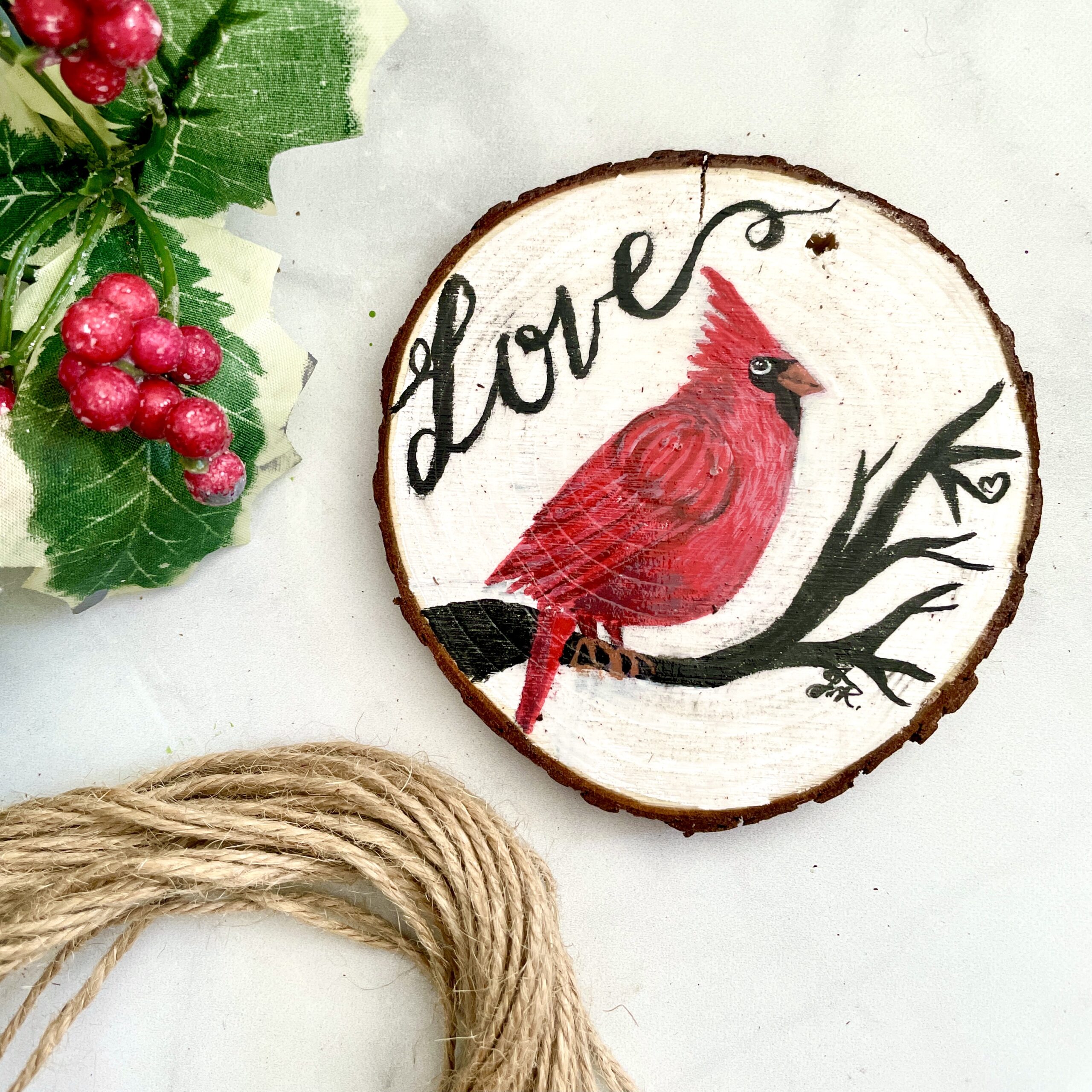 How To Paint Wood Slice Ornaments +10 Ideas To Get You Inspired