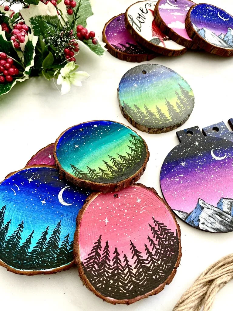 How To Paint Wood Slice Ornaments 10 Ideas To Get You Inspired