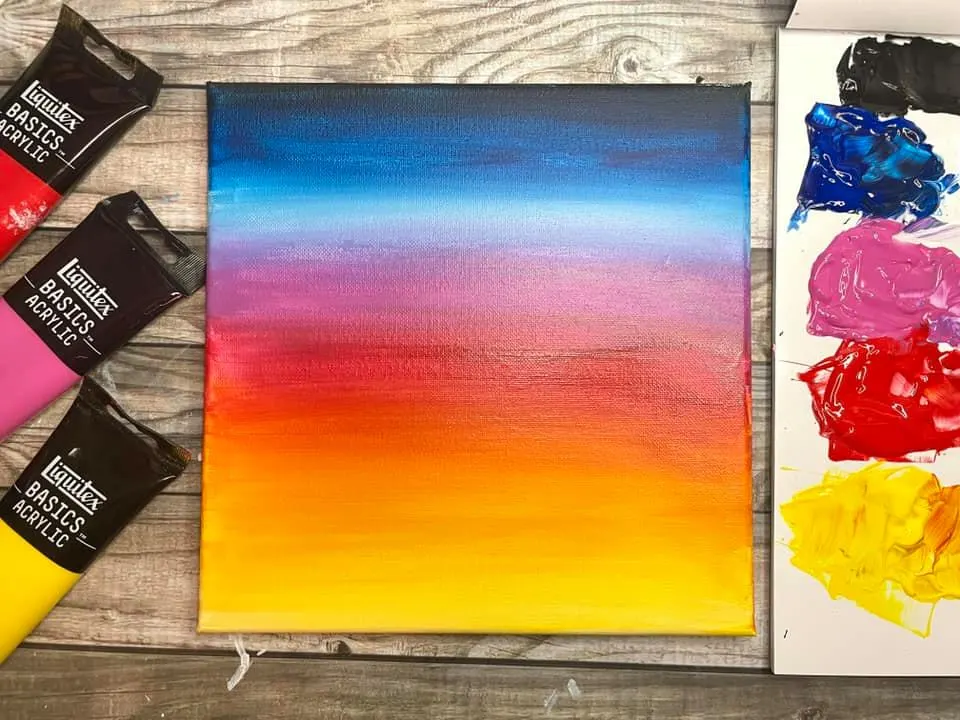 Basics In Blending Acrylic Paint For Beginners