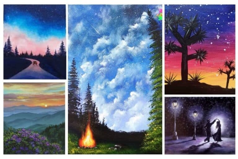 50 + landscape painting ideas