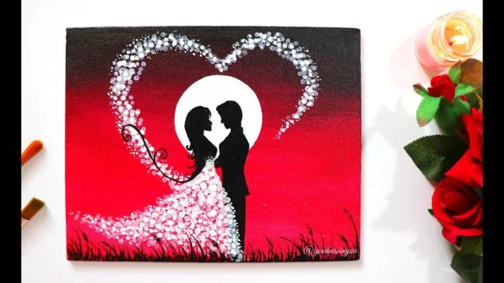 Sip N Paint for One Date Night Art Kit Gift for Couples